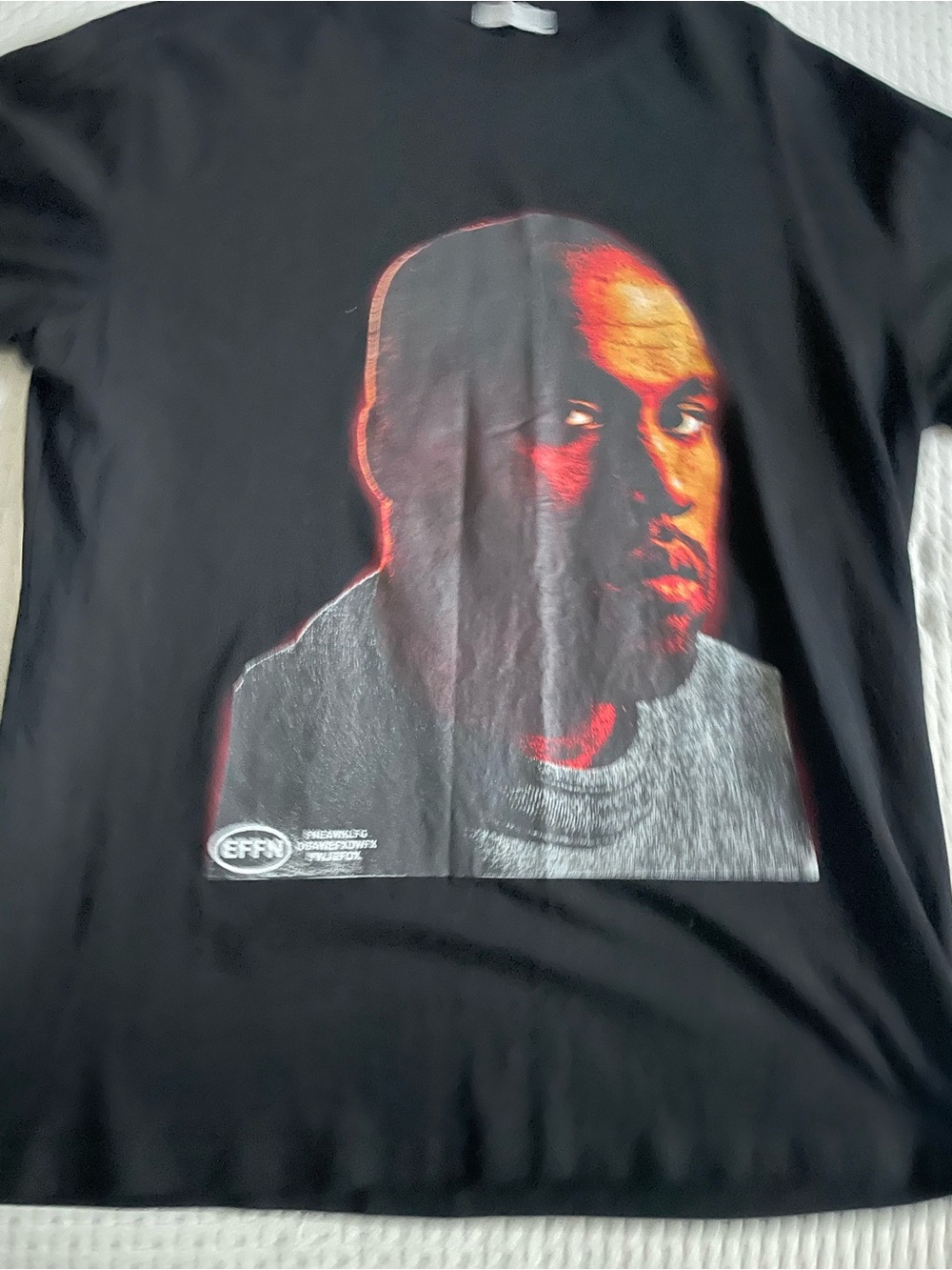 Kanye west rare - Black Short-Sleeve Graphic Crewneck Tee